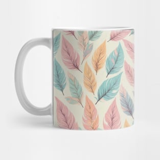 Leaves pastel seamless pattern Mug